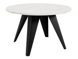 Table basse Oswego 116 (Noir + Marbre blanc)
