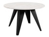 Table basse Oswego 116 (Noir + Marbre blanc)