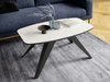 Table basse Oswego 117 (Noir + Marbre blanc)