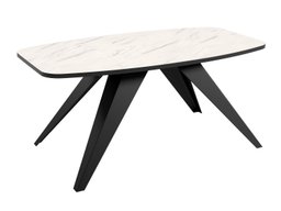 Table basse Oswego 117 (Noir + Marbre blanc)