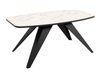 Table basse Oswego 117 (Noir + Marbre blanc)