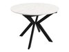 Table Oswego 112 (Noir + Marbre blanc)