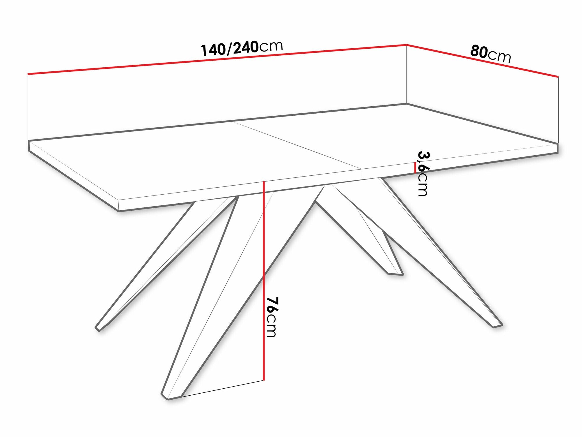 Table Oswego 113 (Noir + Chêne doré artisanal)