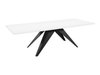 Table Oswego 113 (Noir + Marbre blanc)