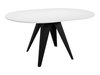 Table Oswego 114 (Noir + Marbre blanc)