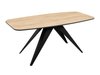 Table Oswego 115 (Noir + Chêne doré artisanal)