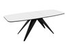Table Oswego 115 (Noir + Marbre blanc)