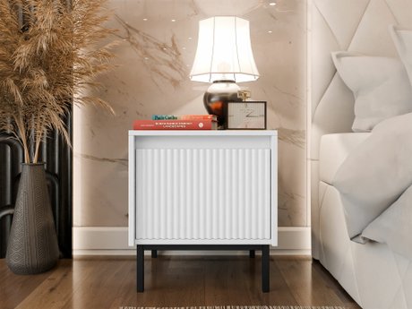 Table de chevet Comfivo Delruva 105 (Blanc)