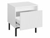 Table de chevet Comfivo Delruva (Blanc)