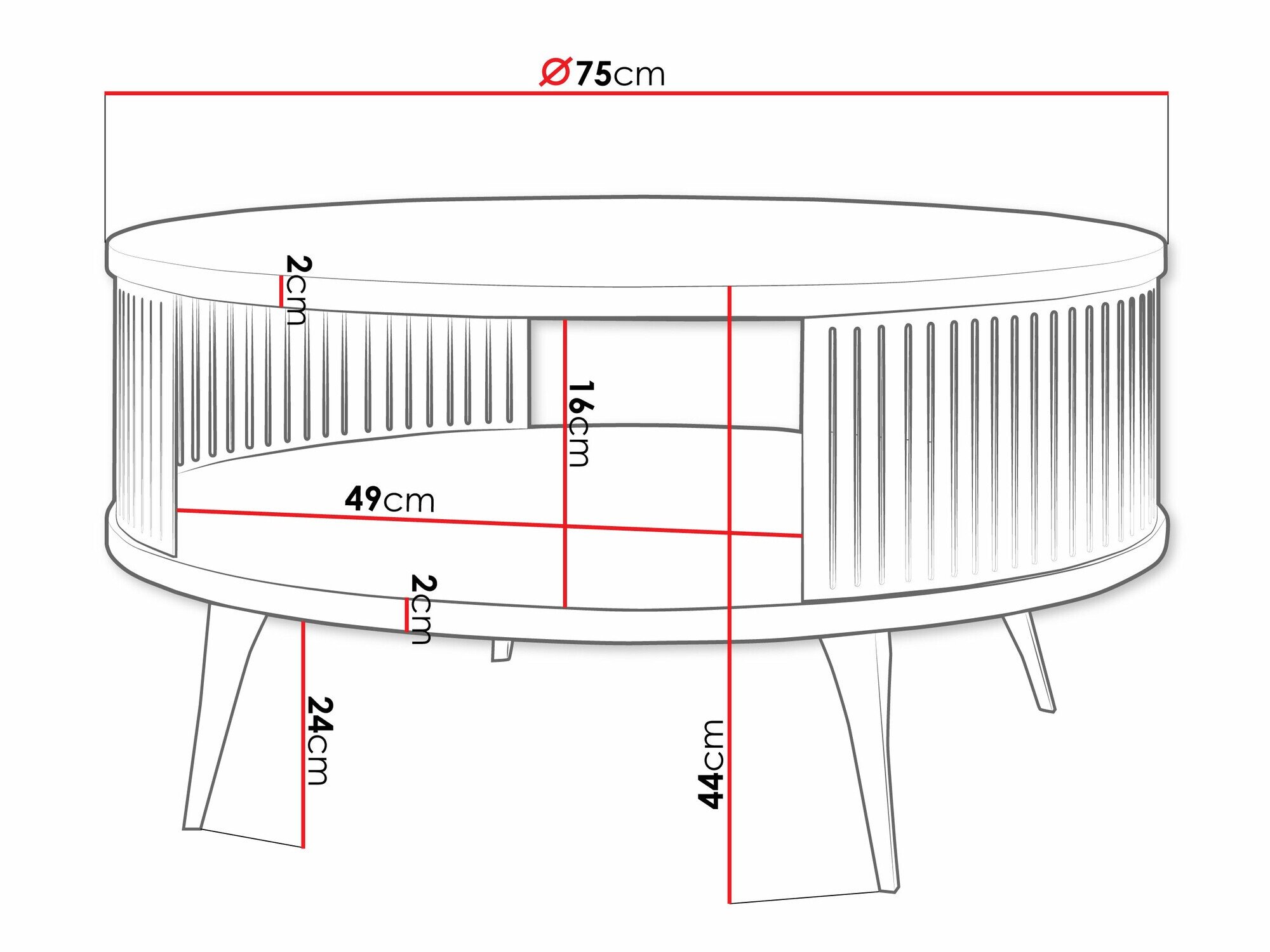 Table basse Sordore 101 (Doré + Marbre blanc)