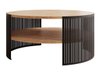 Table basse Evanola 100 (Noir + Chêne doré artisanal)