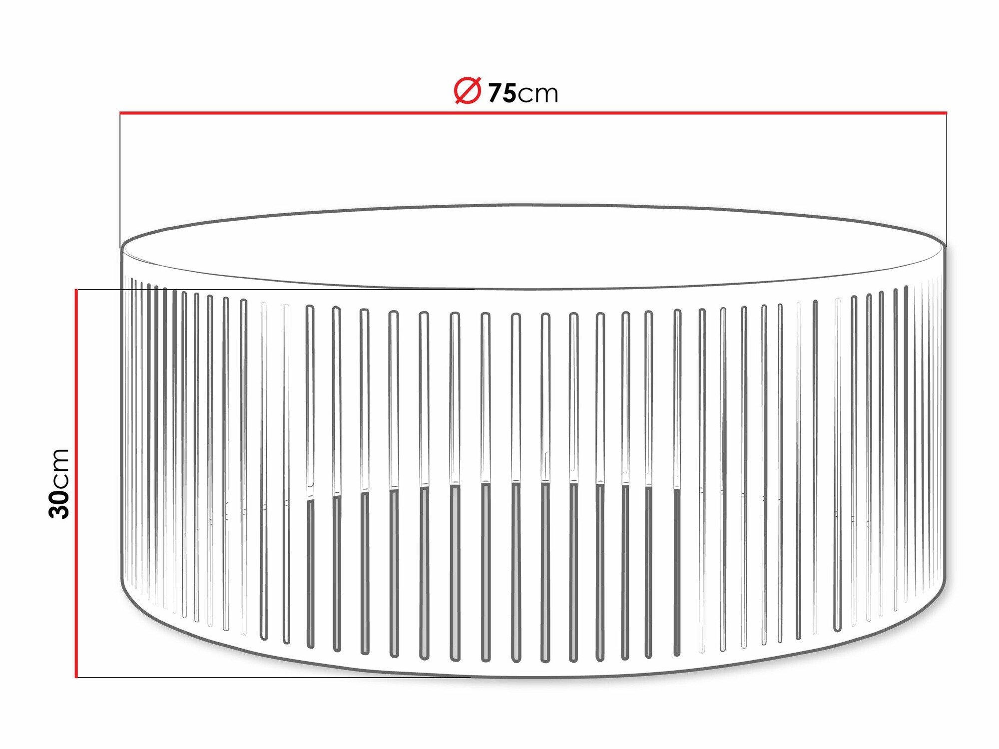 Table basse Prunis (Blanc)