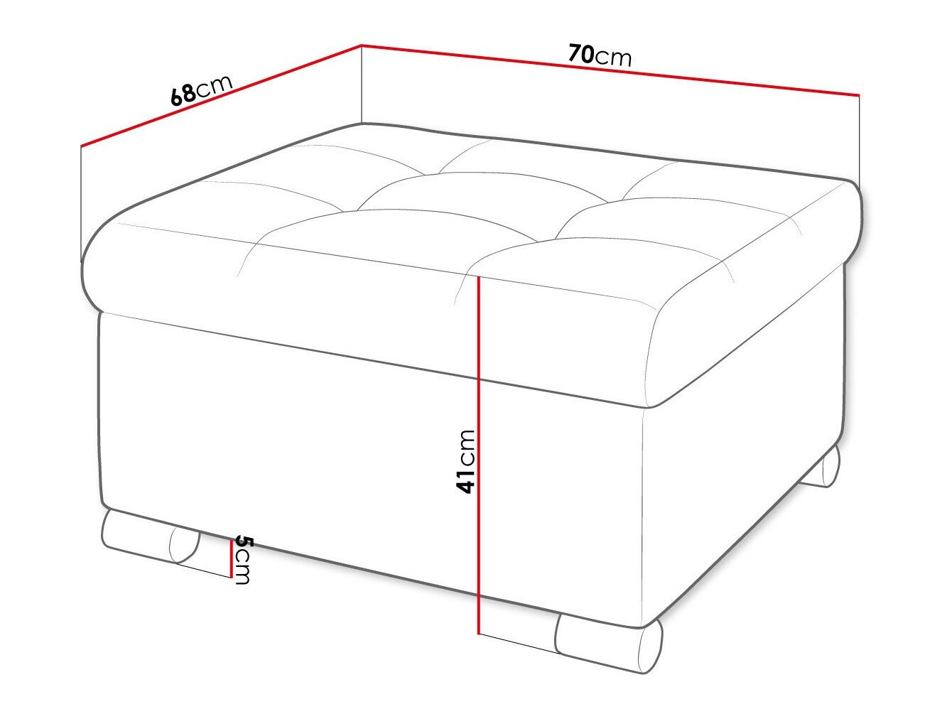 Pouf Comfivo Gemma (Velo 625)