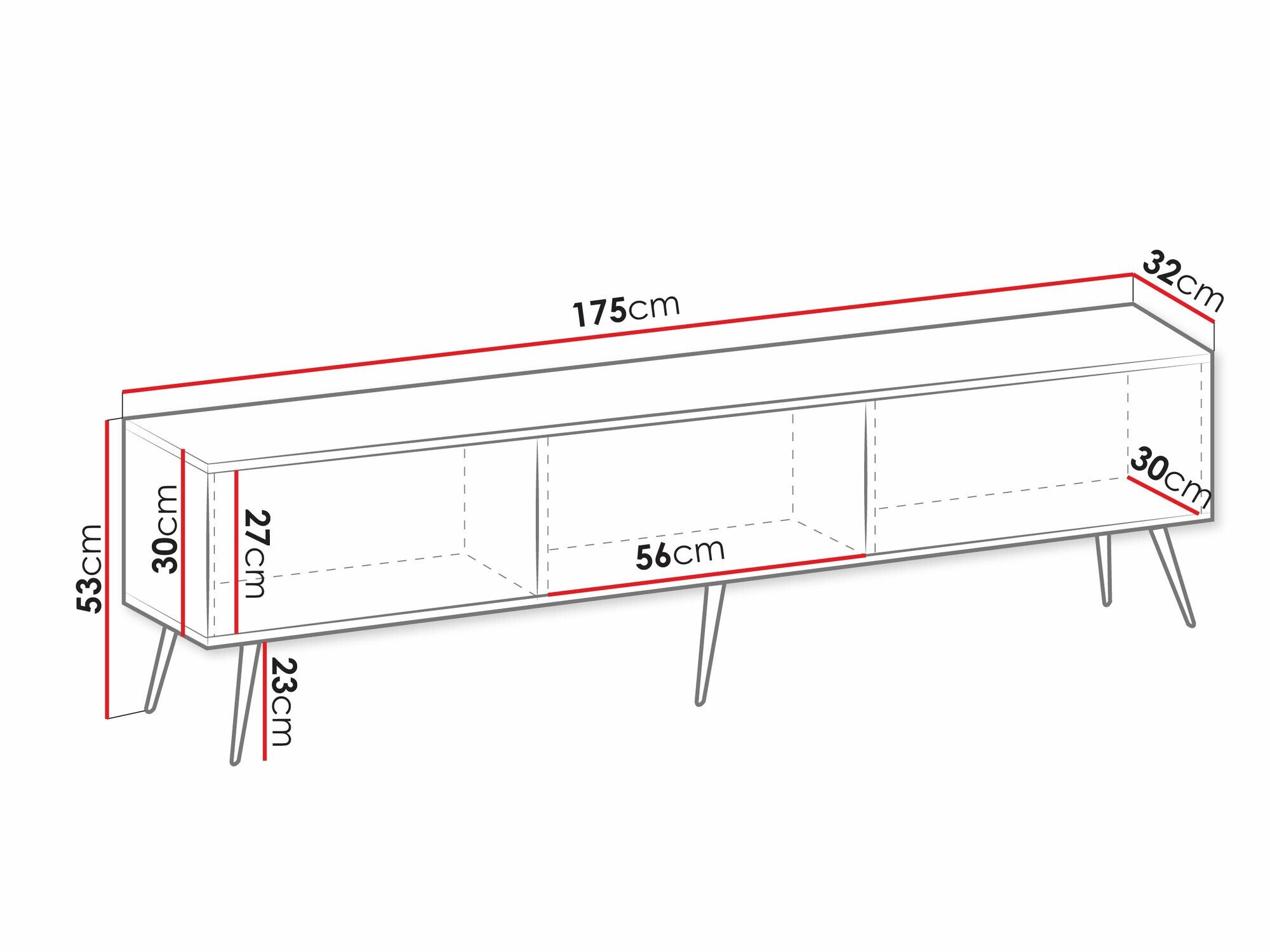 Meuble TV Felduno 102 (Crème)