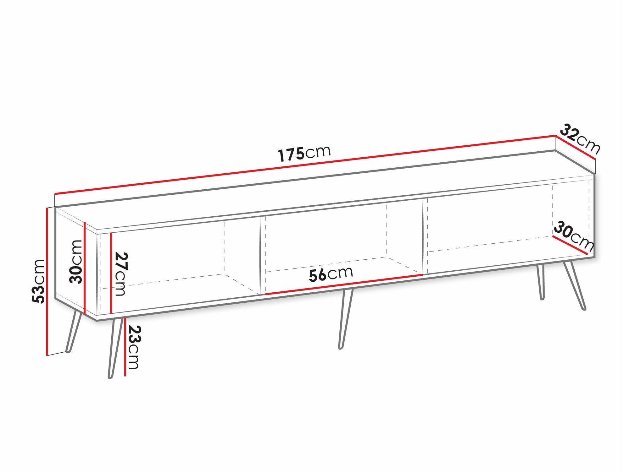 Meuble TV Felduno 102 (Noir)