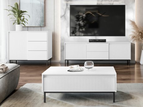 Ensemble de salon Comfivo Delruva 106 (Blanc)