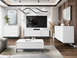 Ensemble de salon Comfivo Delruva 106 (Blanc)