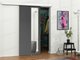 Porte coulissante Dover 128 (Anthracite)