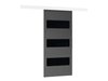 Porte coulissante Dover 136 (Anthracite + Noir)