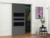 Porte coulissante Dover 140 (Anthracite + Noir)