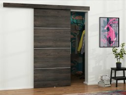 Porte coulissante Dover 146 (Chêne sombre)