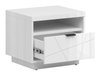 Table de chevet Fivale 115 (Blanc brillant + Blanc)