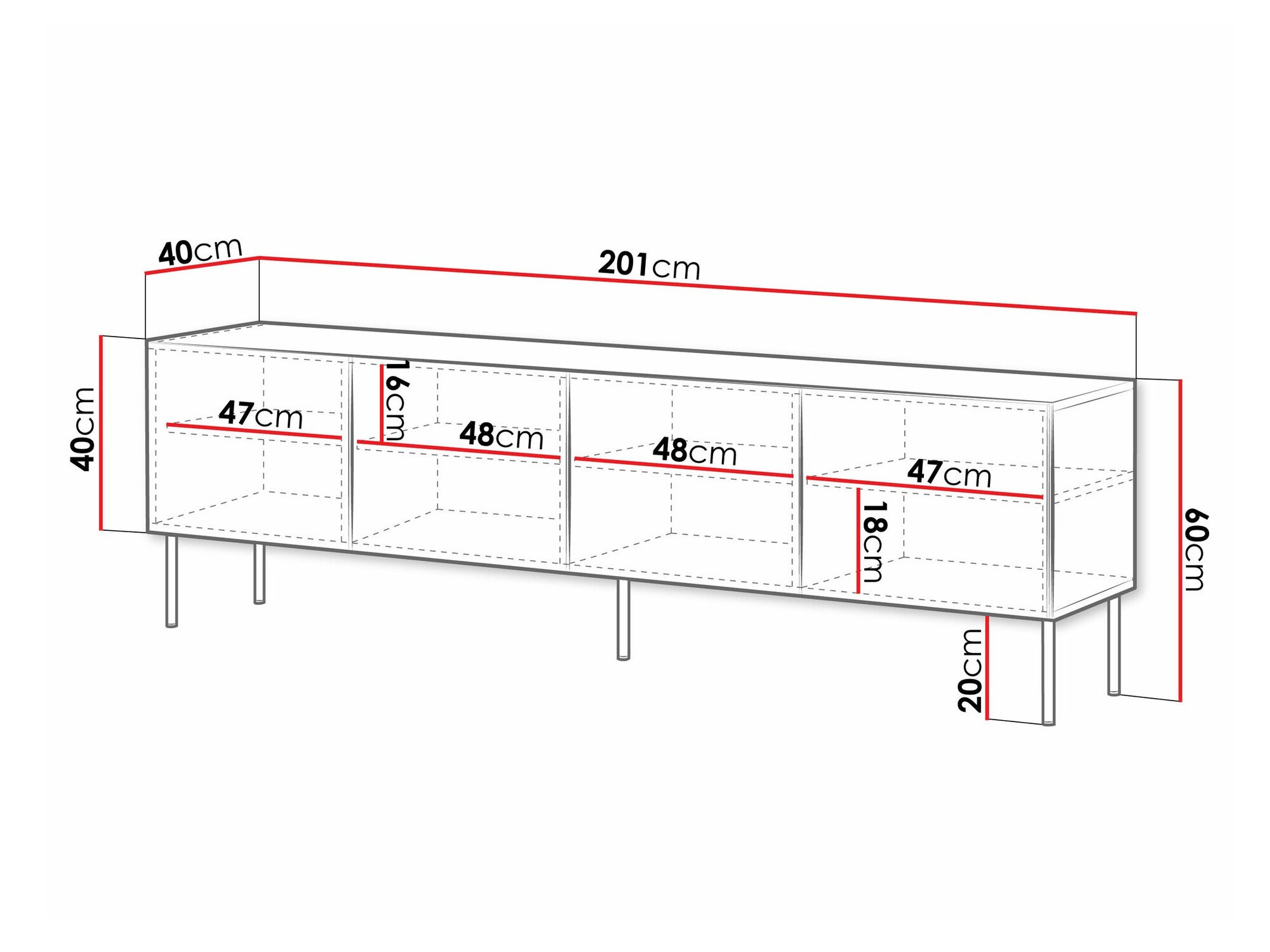 Meuble TV Celra I (Blanc)