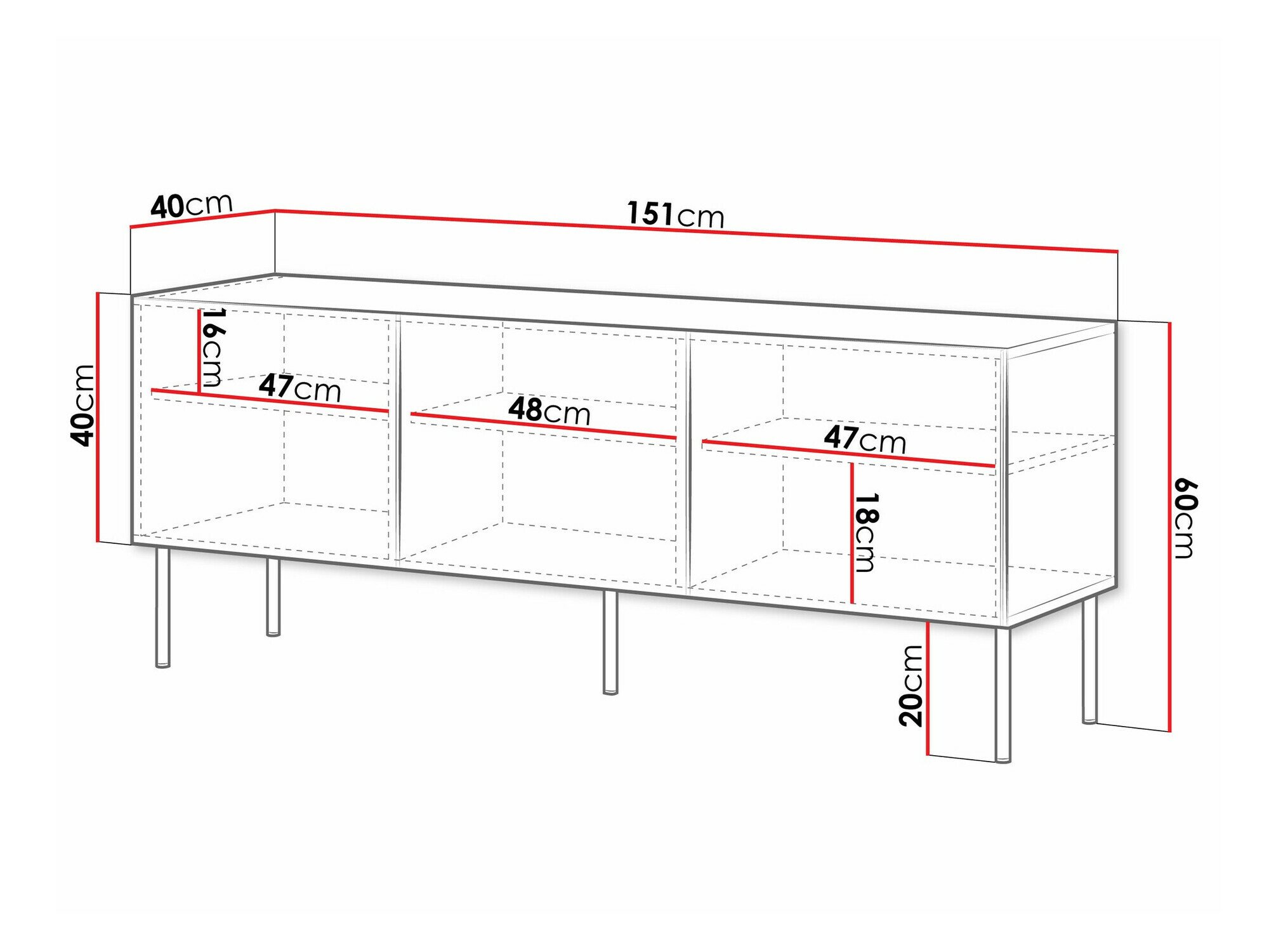 Meuble TV Celra (Noir)