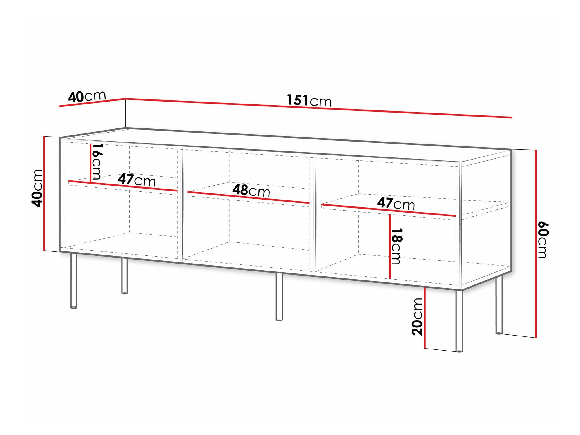 Meuble TV Monciru 102 (Blanc)