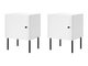 Ensemble de tables de chevet Celra (Blanc)