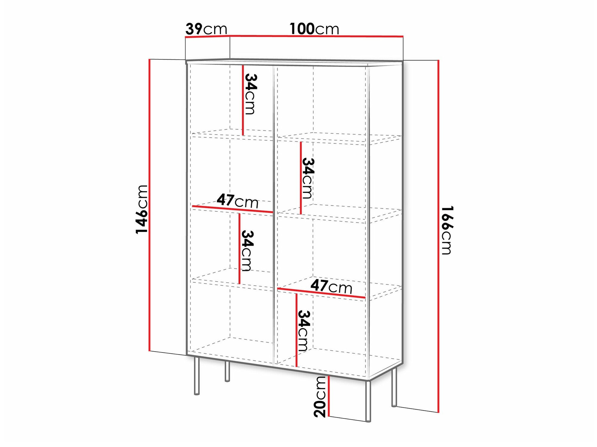 Étagère Celra (Blanc)