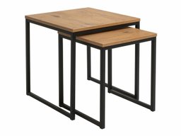 Ensemble tables basses Boston 256 (Chêne lancelot + Noir)