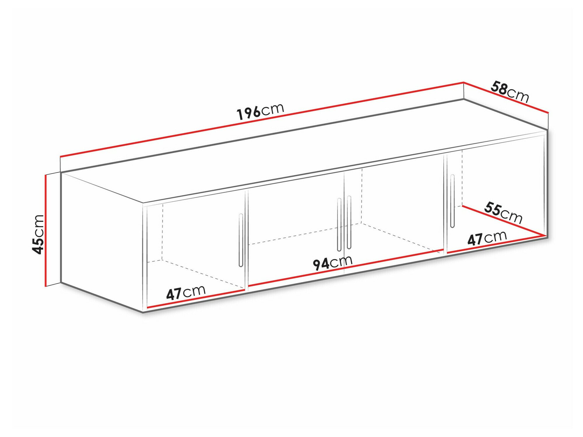 Buffet Dortivu 146 (Chêne wellington)