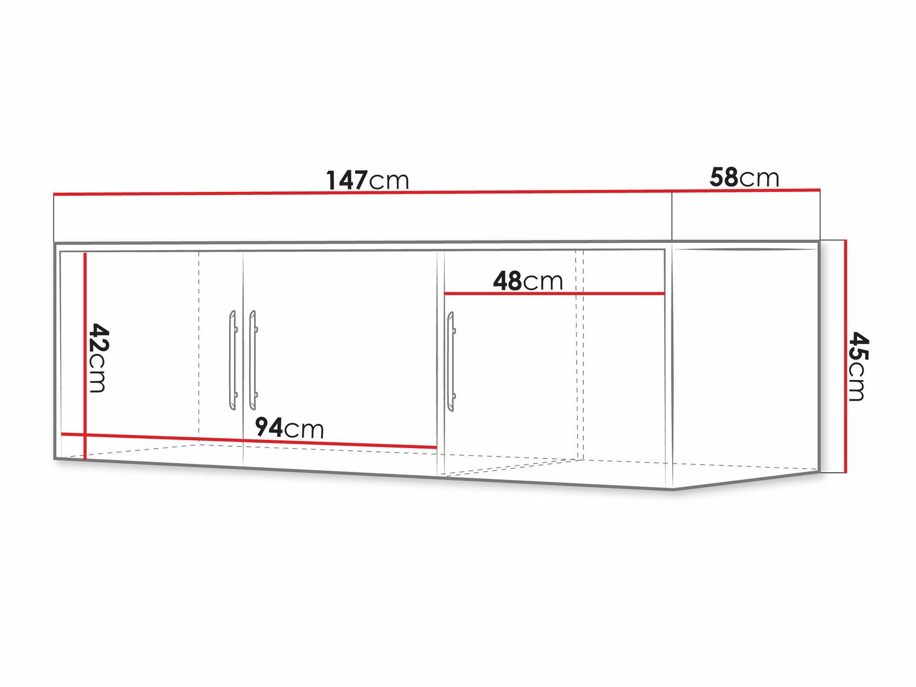 Buffet Dortivu 152 (Blanc)