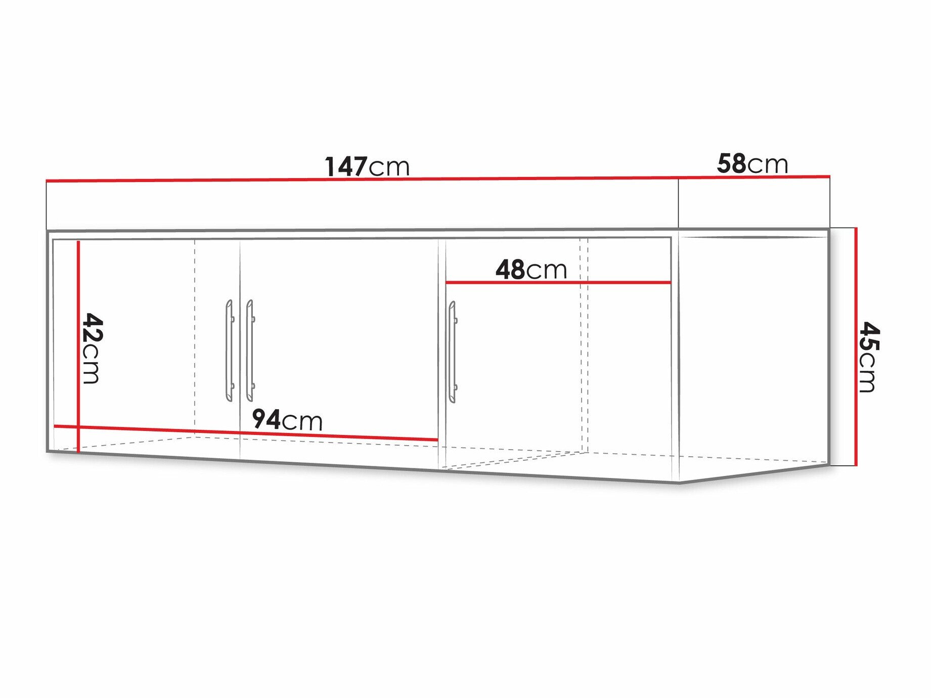 Buffet Dortivu I (Chêne wellington)