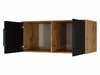 Armoire Collis (Chêne wotan + Noir)