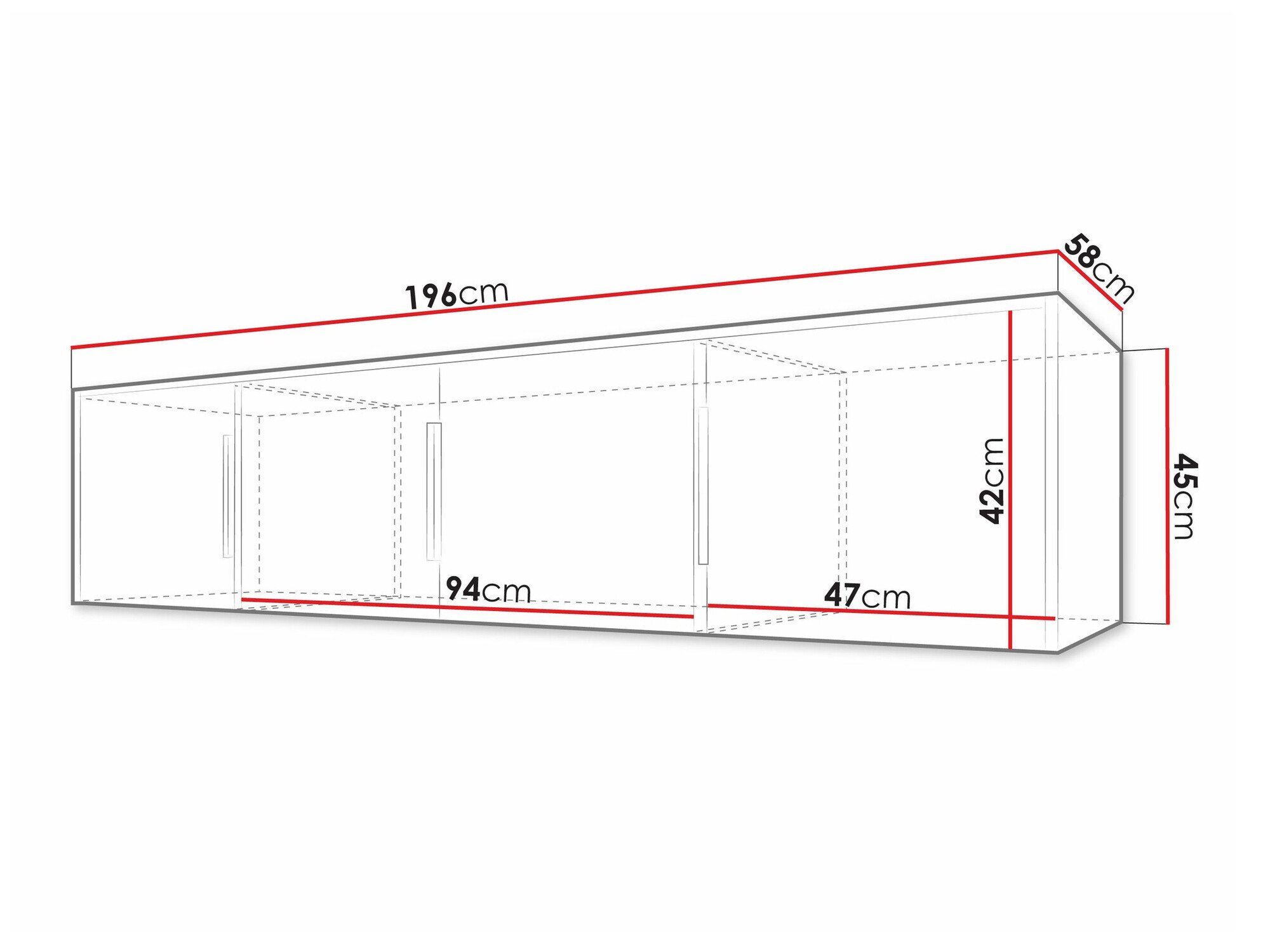 Buffet Collis II (Chêne wotan + Noir)