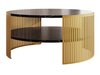 Table basse Civer I (Doré + Marbre noir)