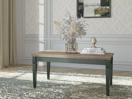 Table basse Tolnue 108 (Vert foncé + Chêne de Lefkas)