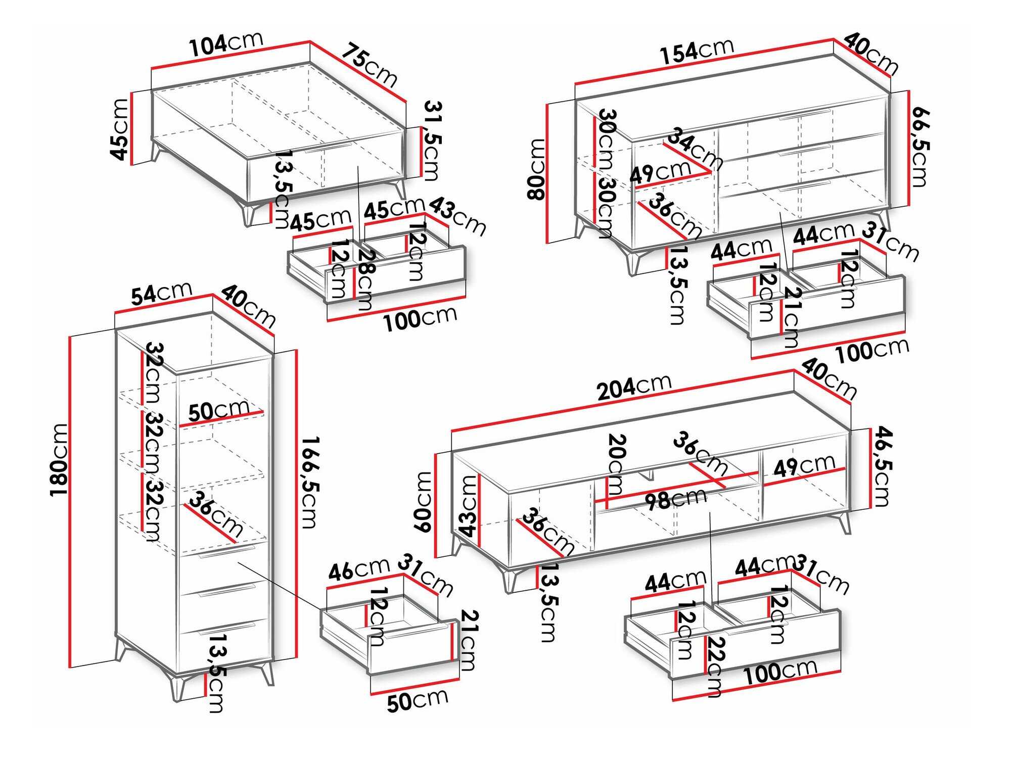 Ensemble de salon Comfivo Camlue 107