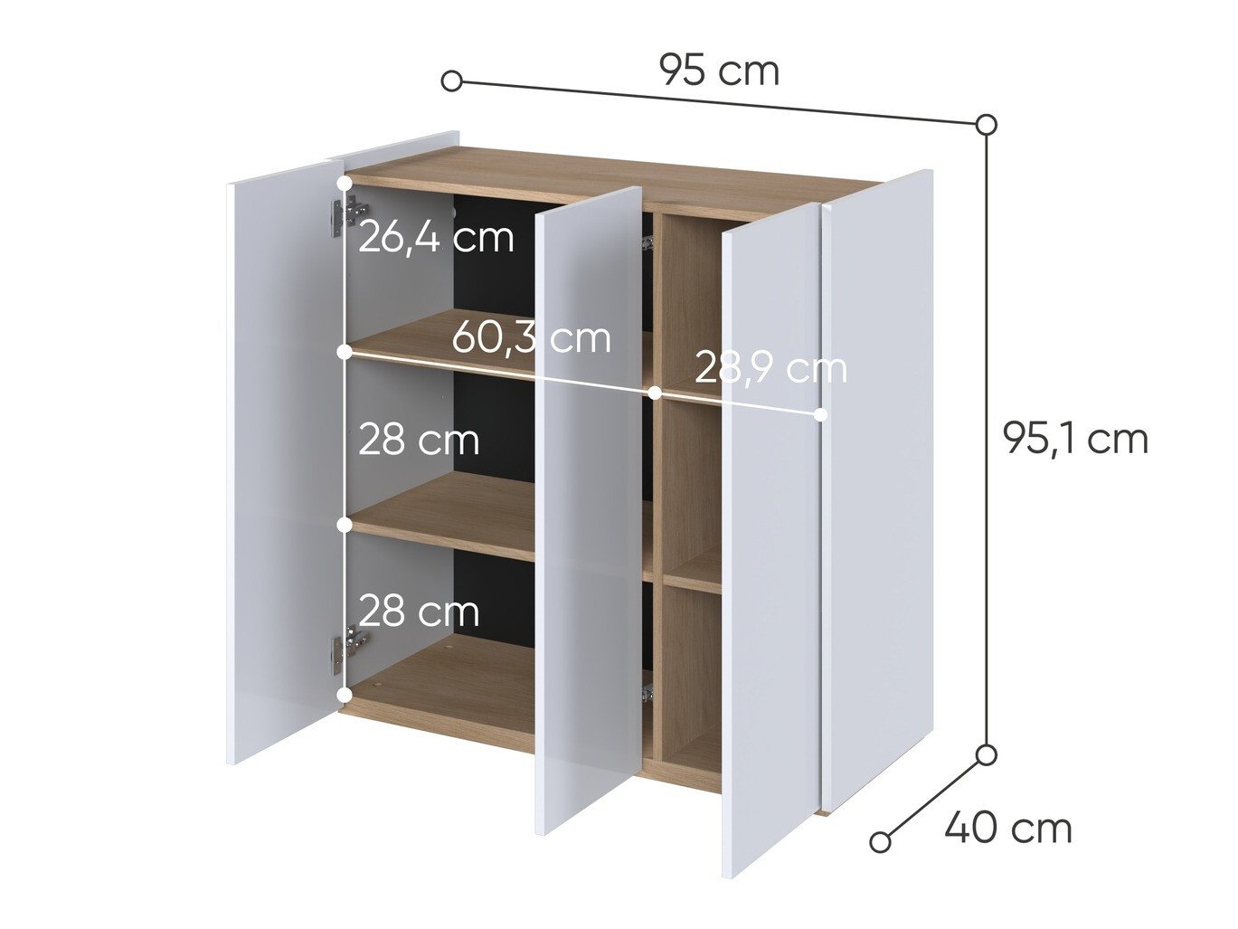 Buffet Fresno 149 (Blanc brillant)
