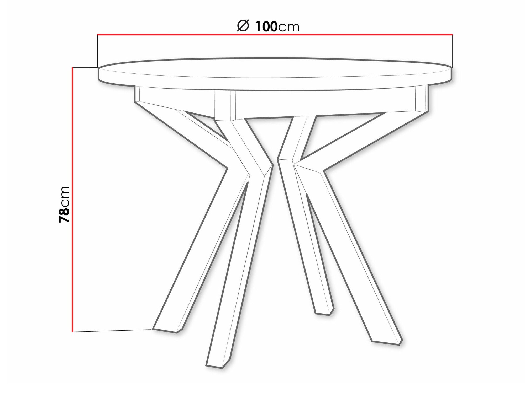 Table Victorville 368 (Blanc + Noir)