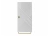 Armoire de salle de bain murale Levelbu 109 (Blanc + Blanc brillant)