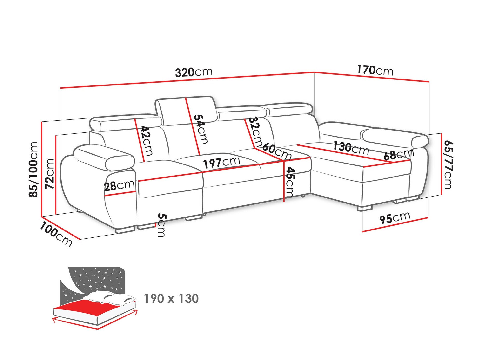 Canapé d'angle Columbus 227 (Aragon 03)