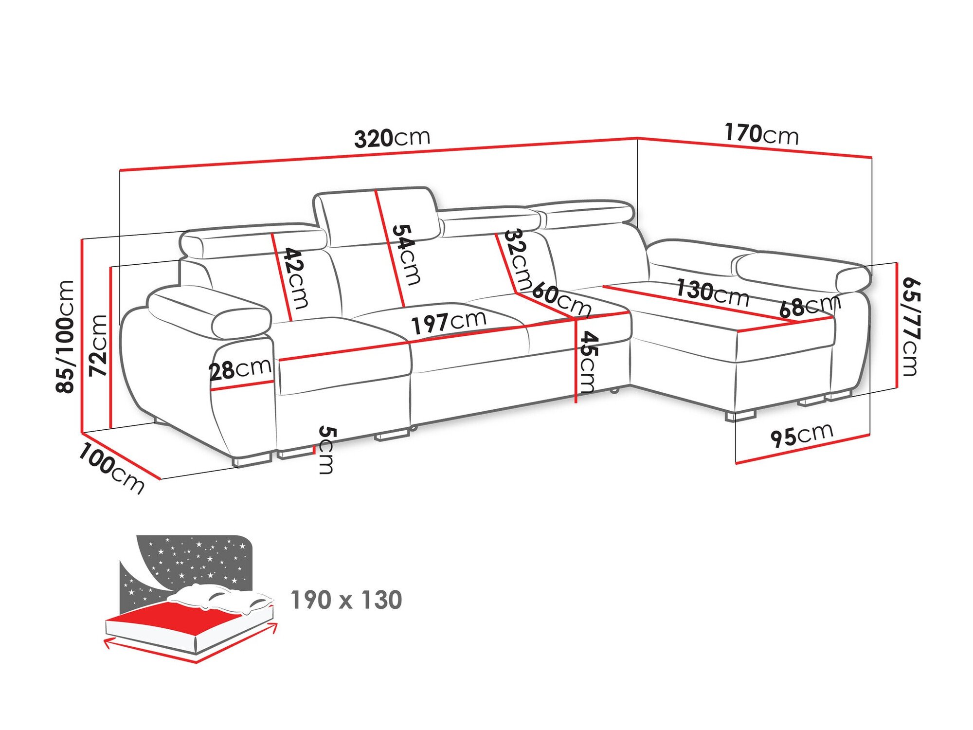 Canapé d'angle Columbus 227 (Aragon 14)