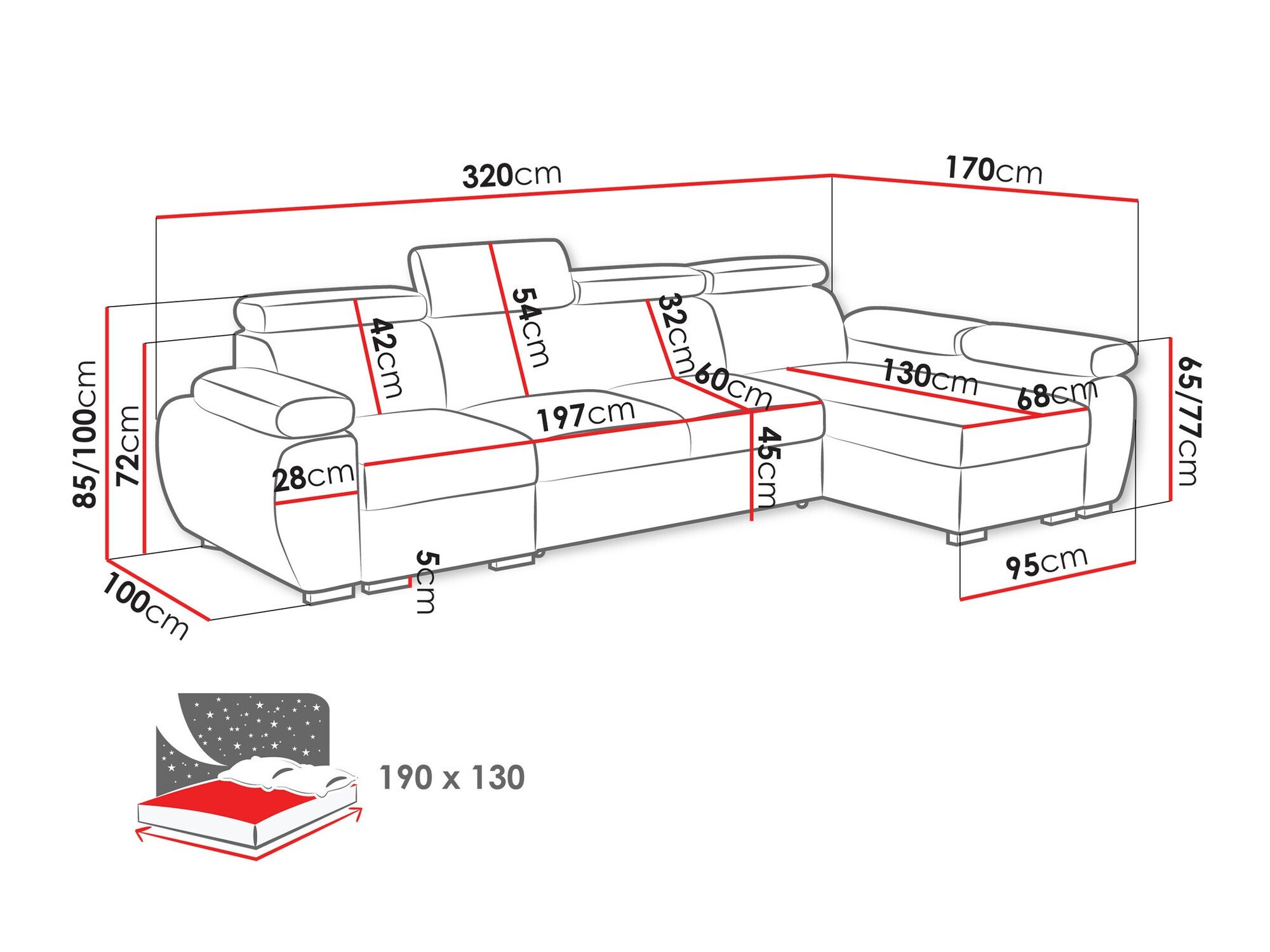 Canapé d'angle Columbus 227 (Aragon 20)