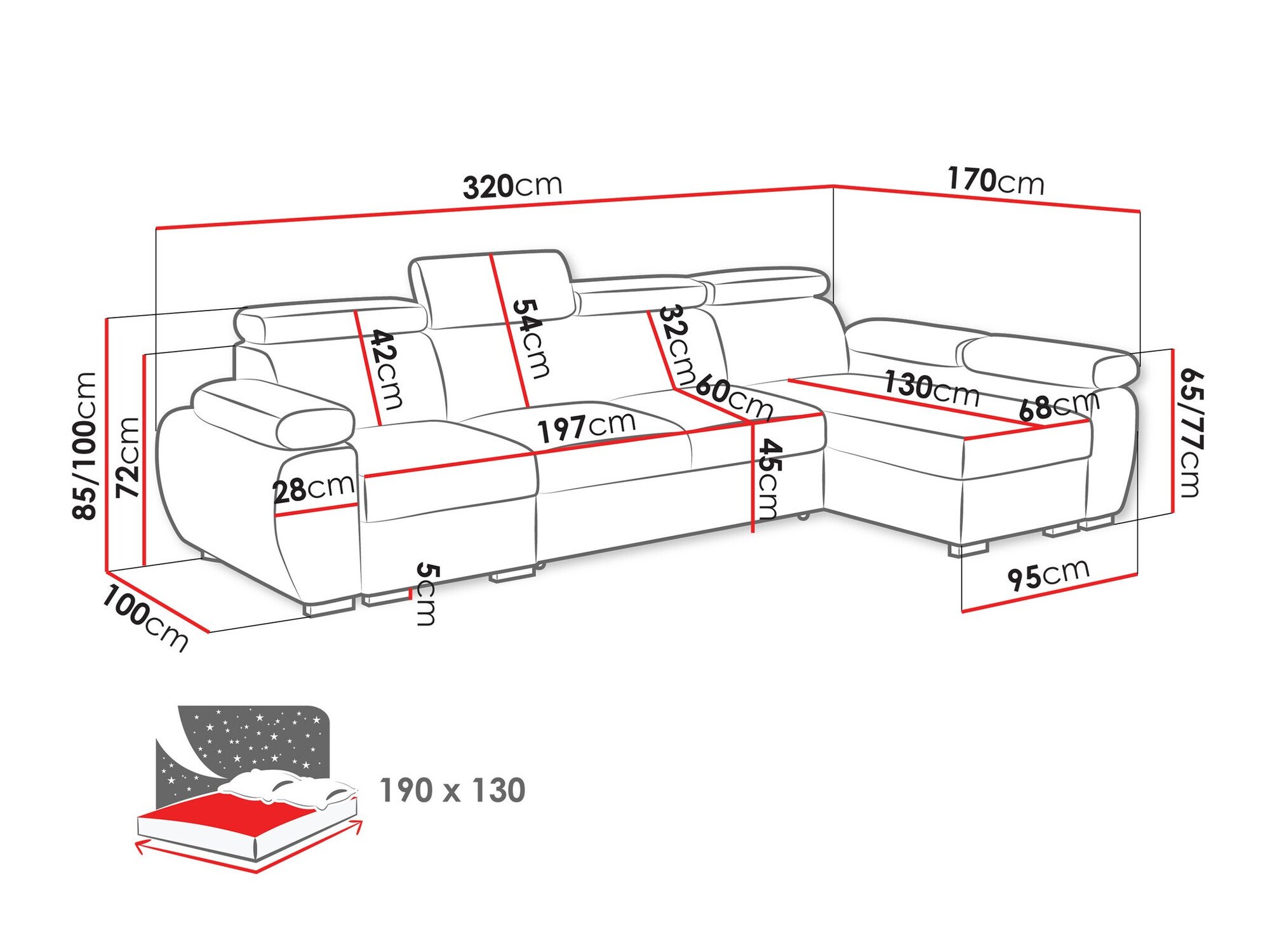 Canapé d'angle Columbus 227 (Aragon 80)