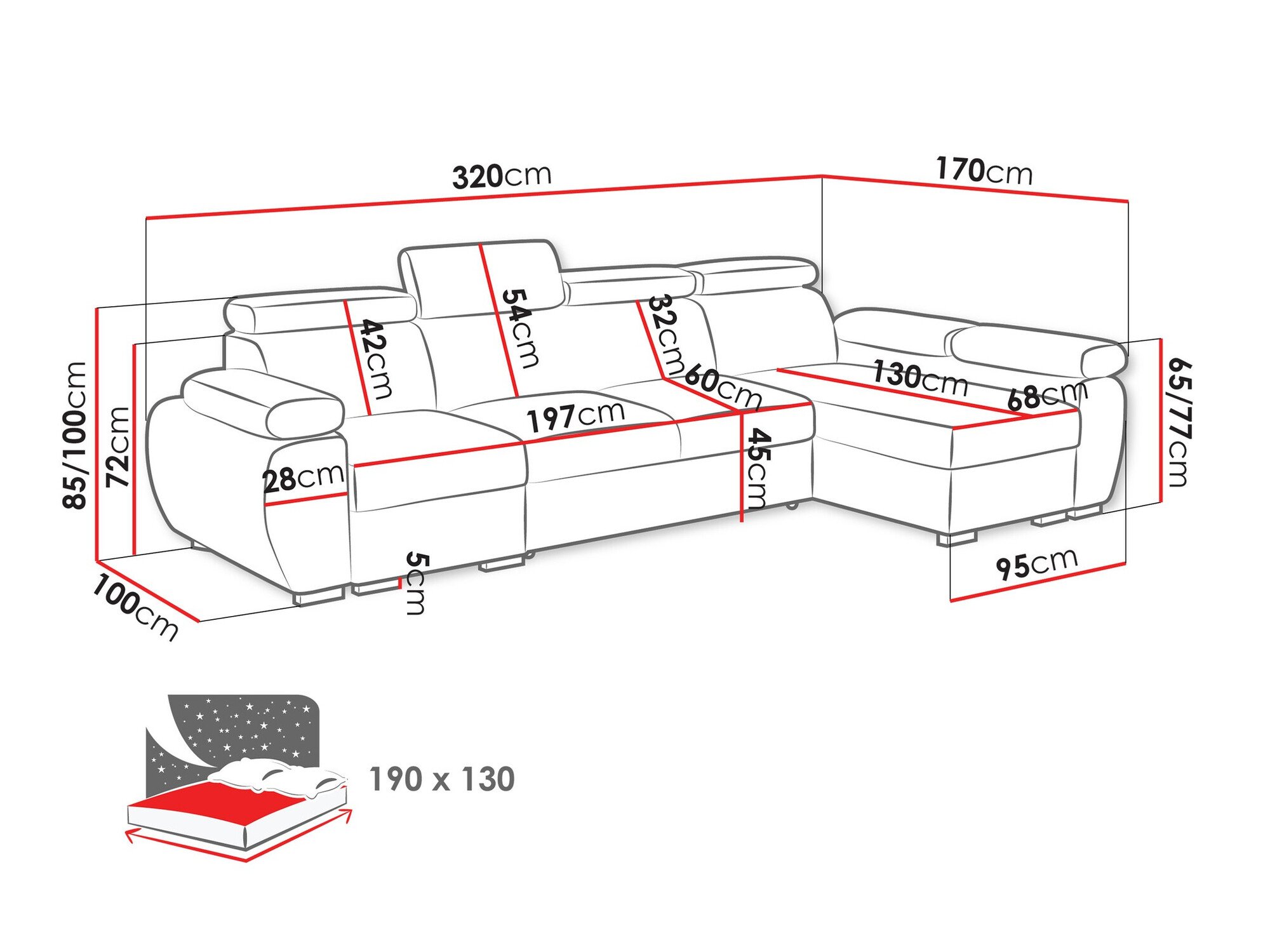 Canapé d'angle Columbus 227 (Aragon 93)