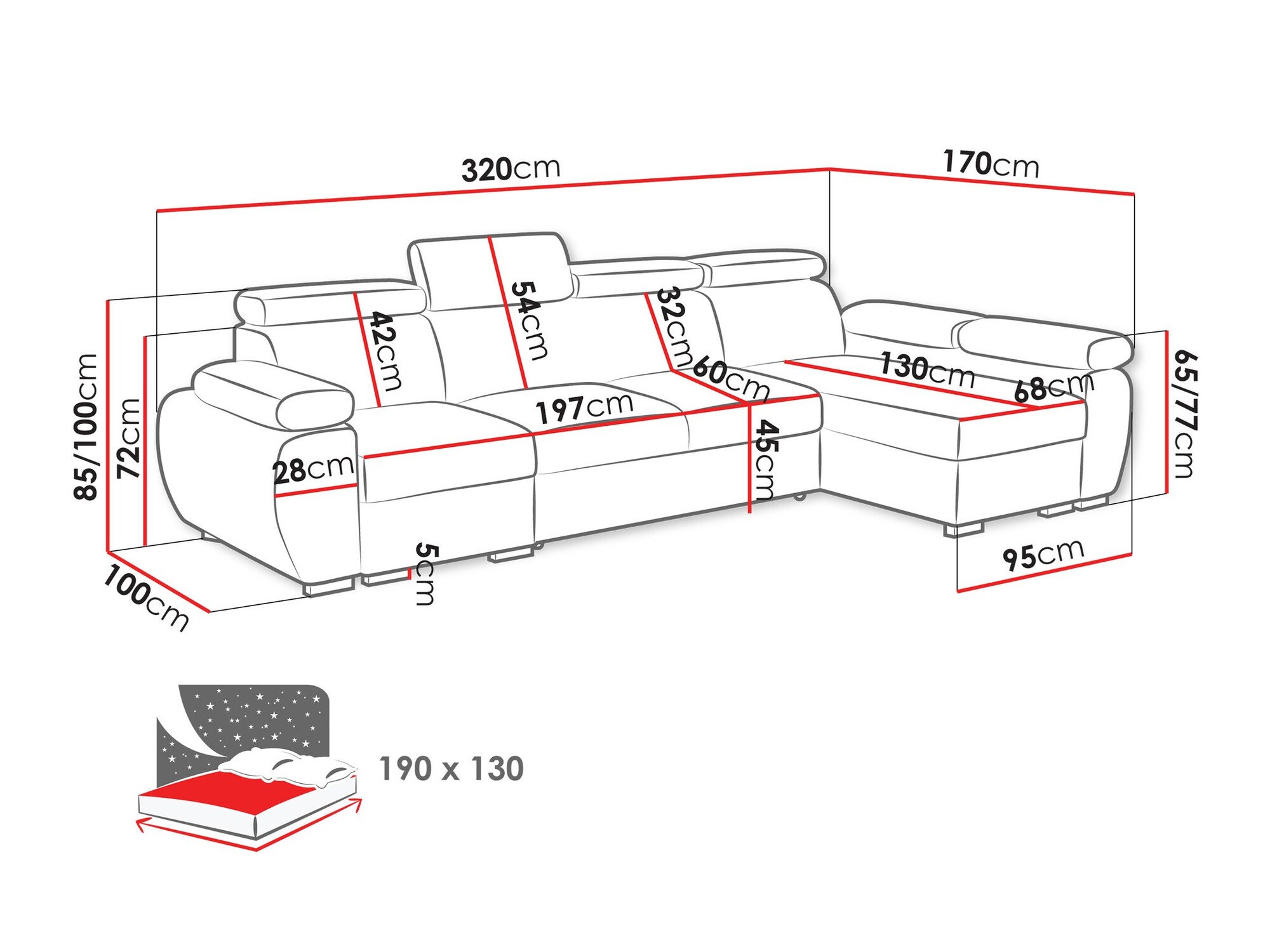 Canapé d'angle Columbus 227 (Kronos 22)