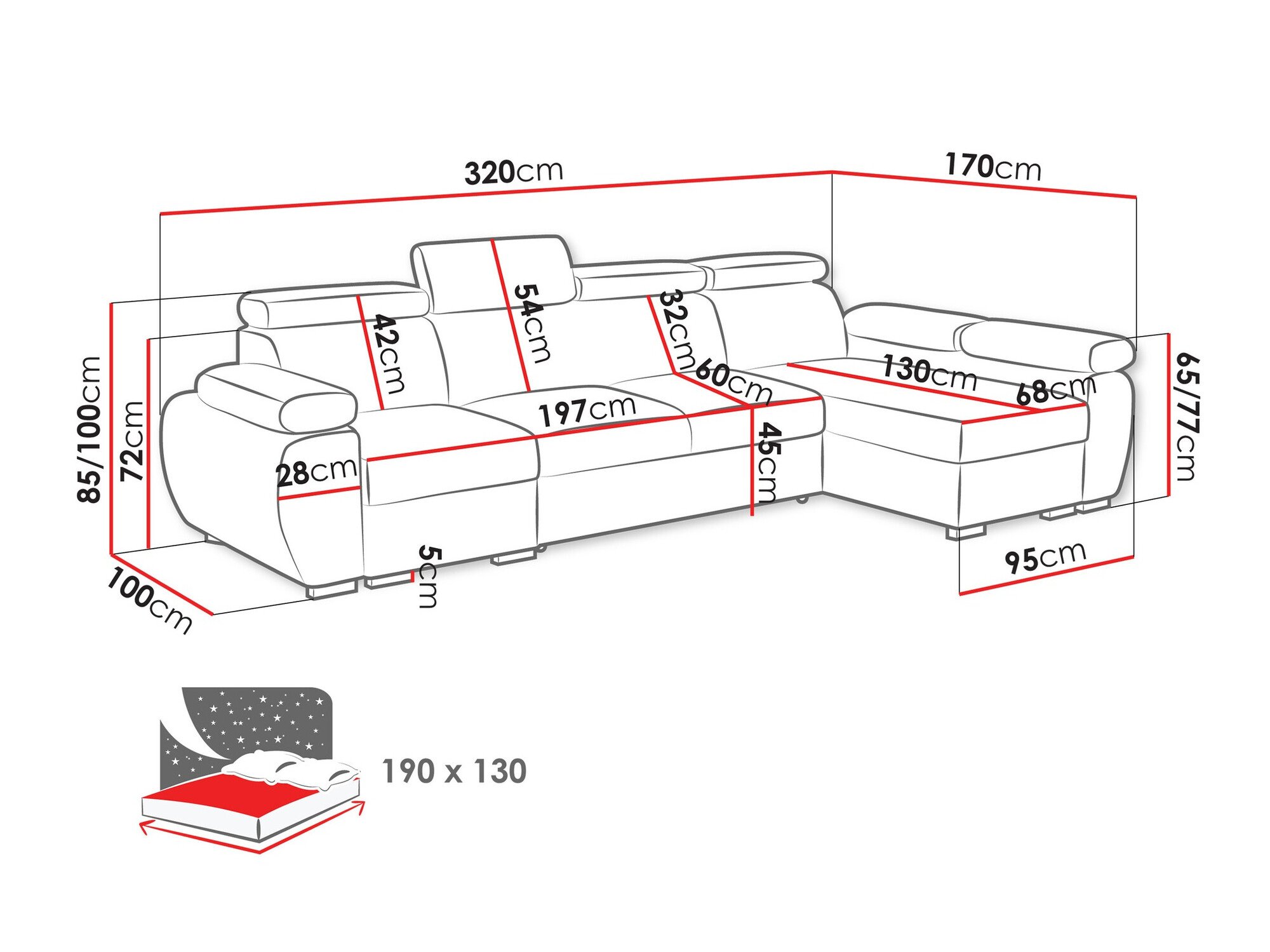 Canapé d'angle Columbus 227 (Paros 04)